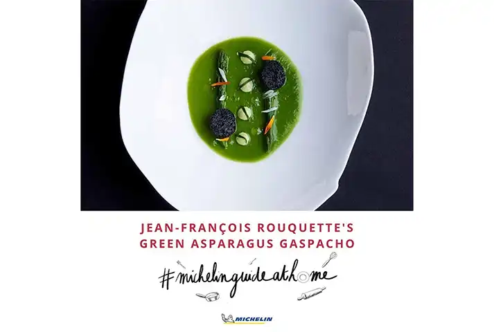     Gazpacho de espárragos verdes, de Jean-François Rouquette 